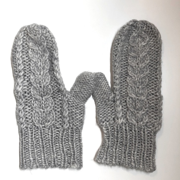 Grey Knit Mittens - Joe Fresh - Picture 2 of 4